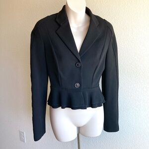 Herve Leger HL Paris Peplum Cropped Jacket Blazer 36